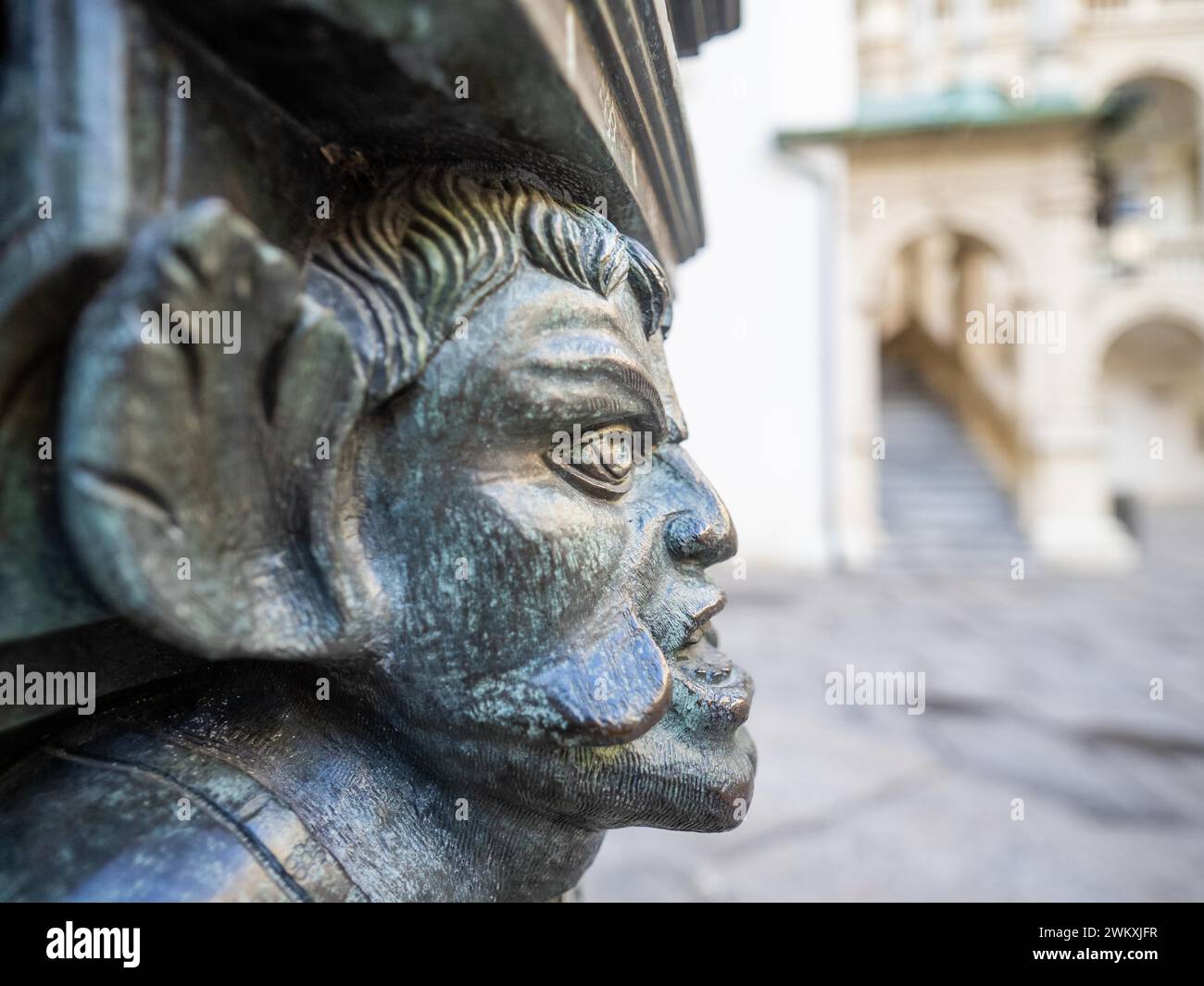 Angry Face, Kunstschmiede, Landhaus, Graz, Steiermark, Österreich Stockfoto