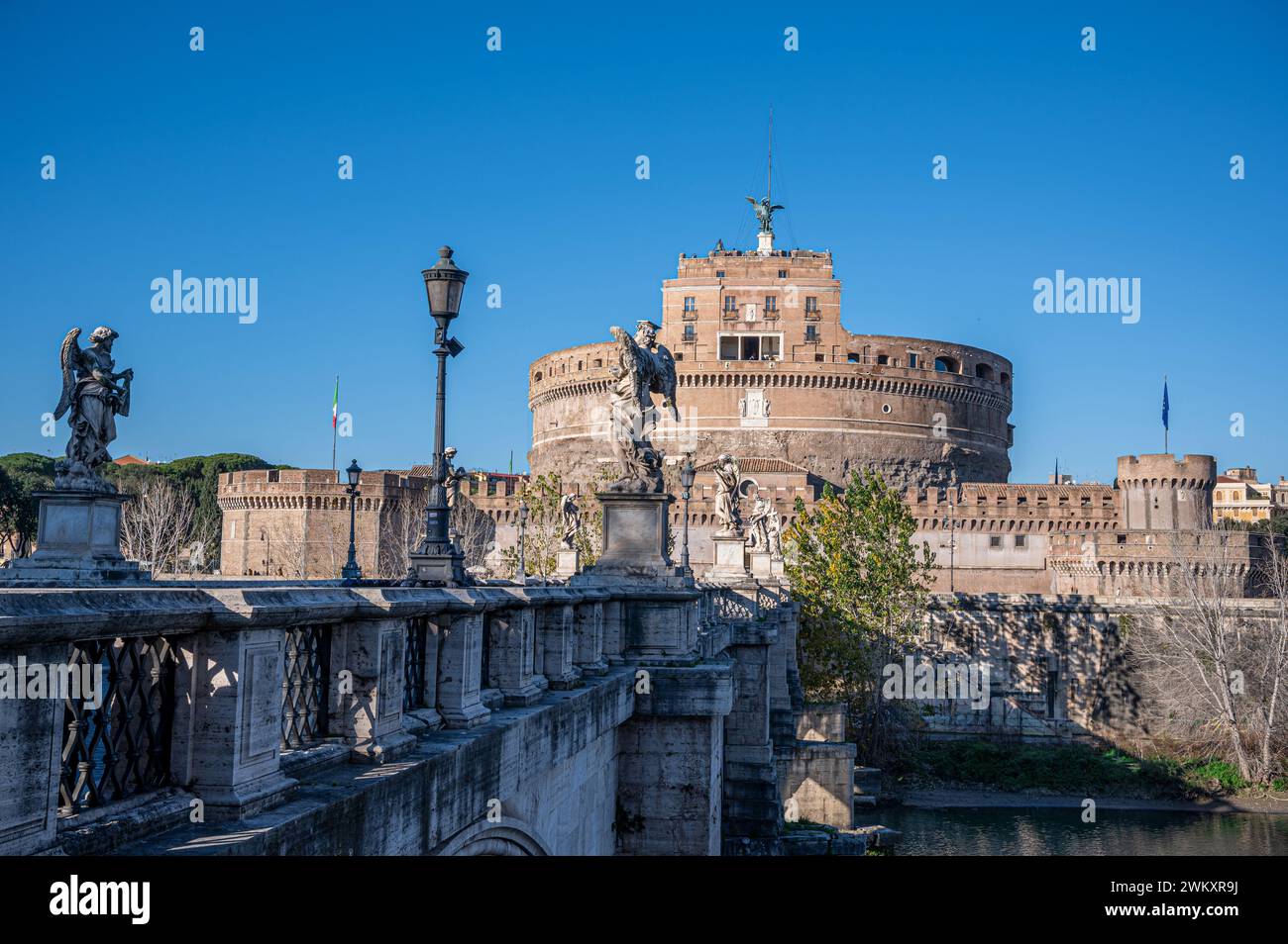 St. Angelo-Brücke in Rom, Italien Stockfoto