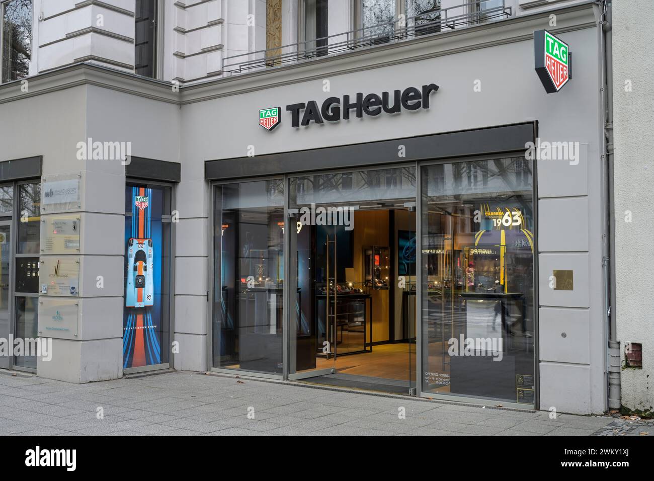 Tag Heuer Uhren, Kurfürstendamm, Charlottenburg, Charlottenburg-Wilmersdorf, Berlin, Deutschland Stockfoto