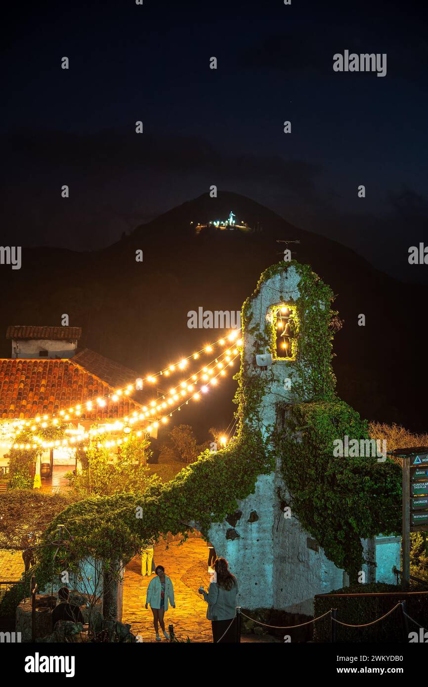 Bogota in der Abenddämmerung, Kolumbien Stockfoto