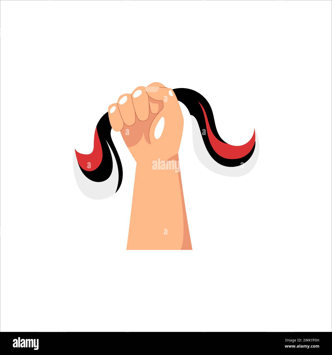 Kunst-Illustration Design Konzept des Unabhängigkeitstages indonesiens Stock Vektor