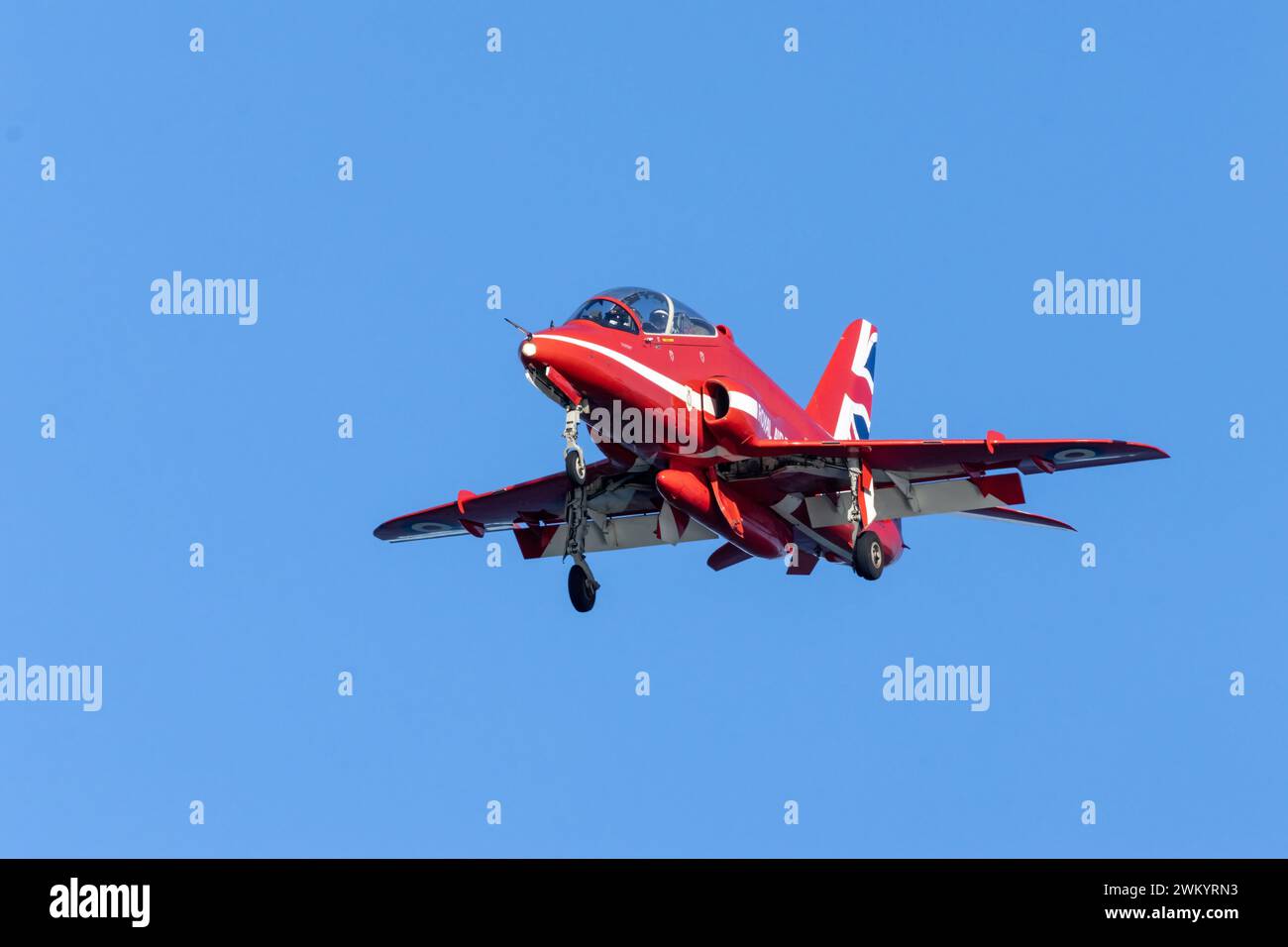 Royal Air Force Militär Falken rote Pfeiljets Stockfoto