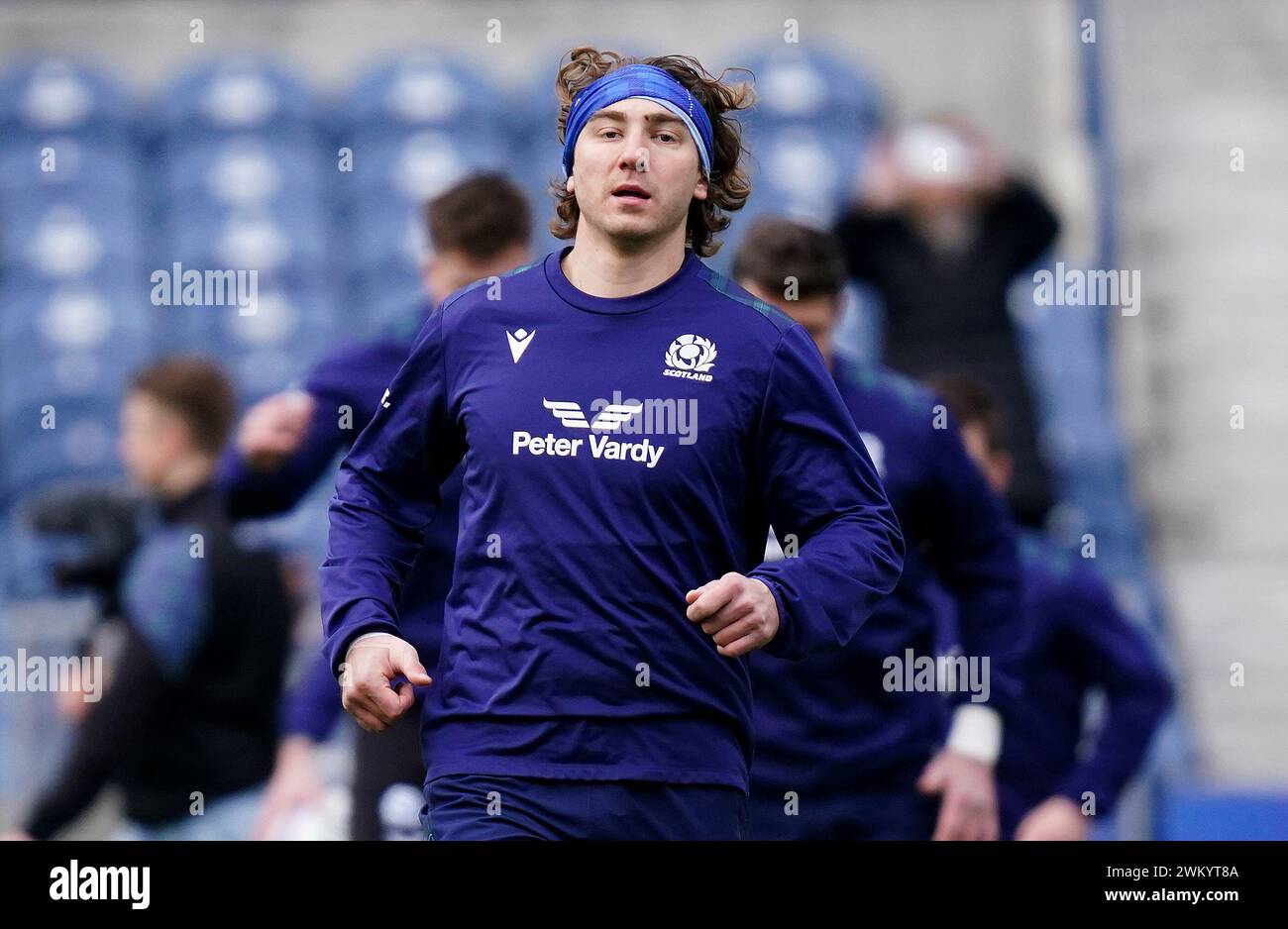 Der schottische Jamie Ritchie spielte im Scottish Gas Murrayfield Stadium in Edinburgh. Bilddatum: Freitag, 23. Februar 2024. Stockfoto