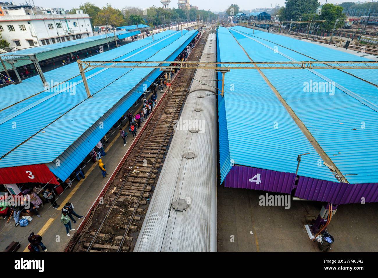 Bahnhof Neu-Delhi, Indien Stockfoto