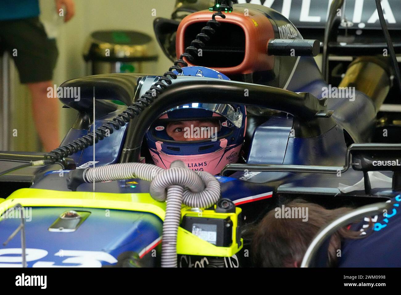 23. Februar 2024, Bahrain International Circuit, Sakhir, Formel-1-Testfahrten in Bahrain 2023, im Bild Alexander Albon (GBR), Williams Racing Stockfoto