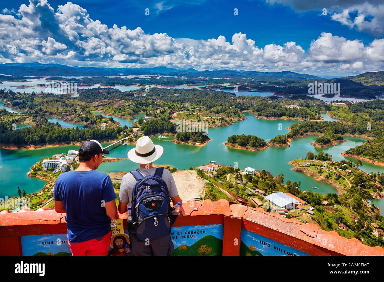 Guatape Reservoir, Peñol Stein, El Peñol, Antioquia, Kolumbien, Südamerika Stockfoto