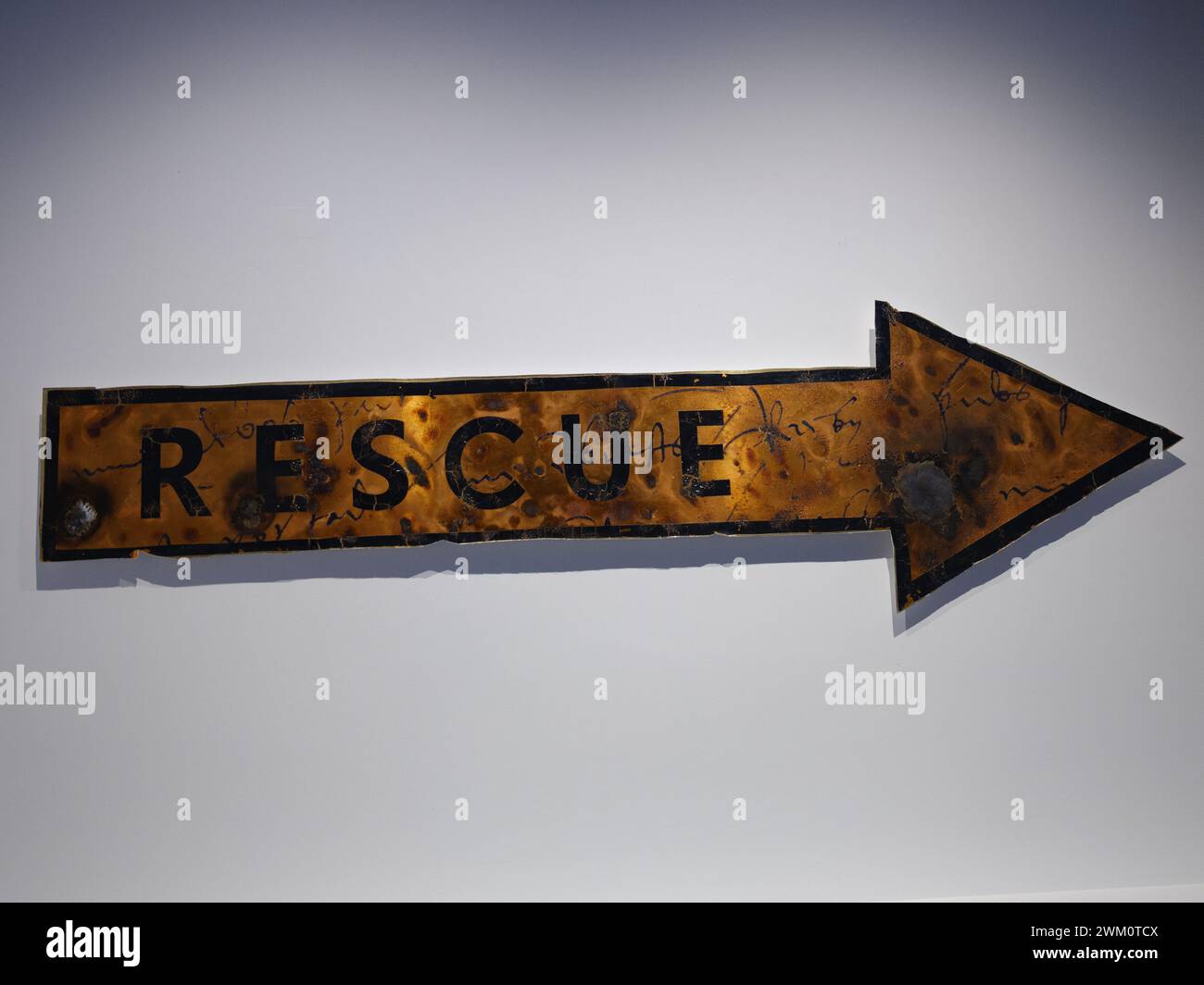 Ansicht der Ausstellung Präsentation, Eine neue Welt von Denise de la Rue im El Palacio de Liria in Madrid 23. Februar 2024 Spanien Stockfoto