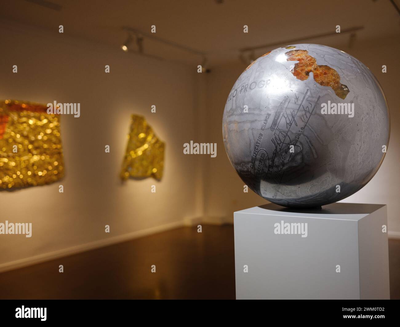 Ansicht der Ausstellung Präsentation, Eine neue Welt von Denise de la Rue im El Palacio de Liria in Madrid 23. Februar 2024 Spanien Stockfoto