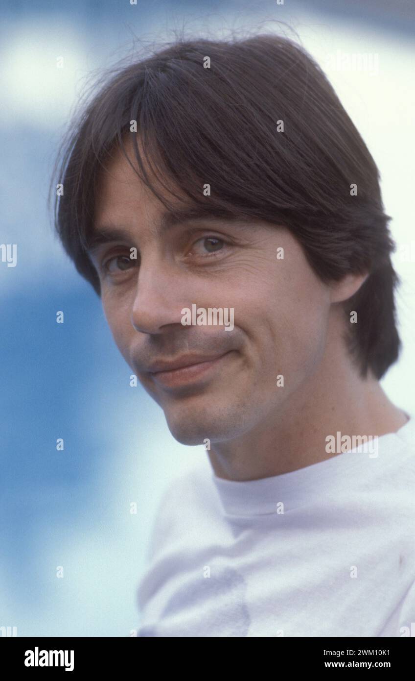 3824368 Jackson Brown; (add.info.: US-amerikanischer Singer-Songwriter Jackson Brown, ca. 1985 / Il cantautore americano Jackson Brown, 1985 circa); © Marcello Mencarini. Alle Rechte vorbehalten 2024. Stockfoto