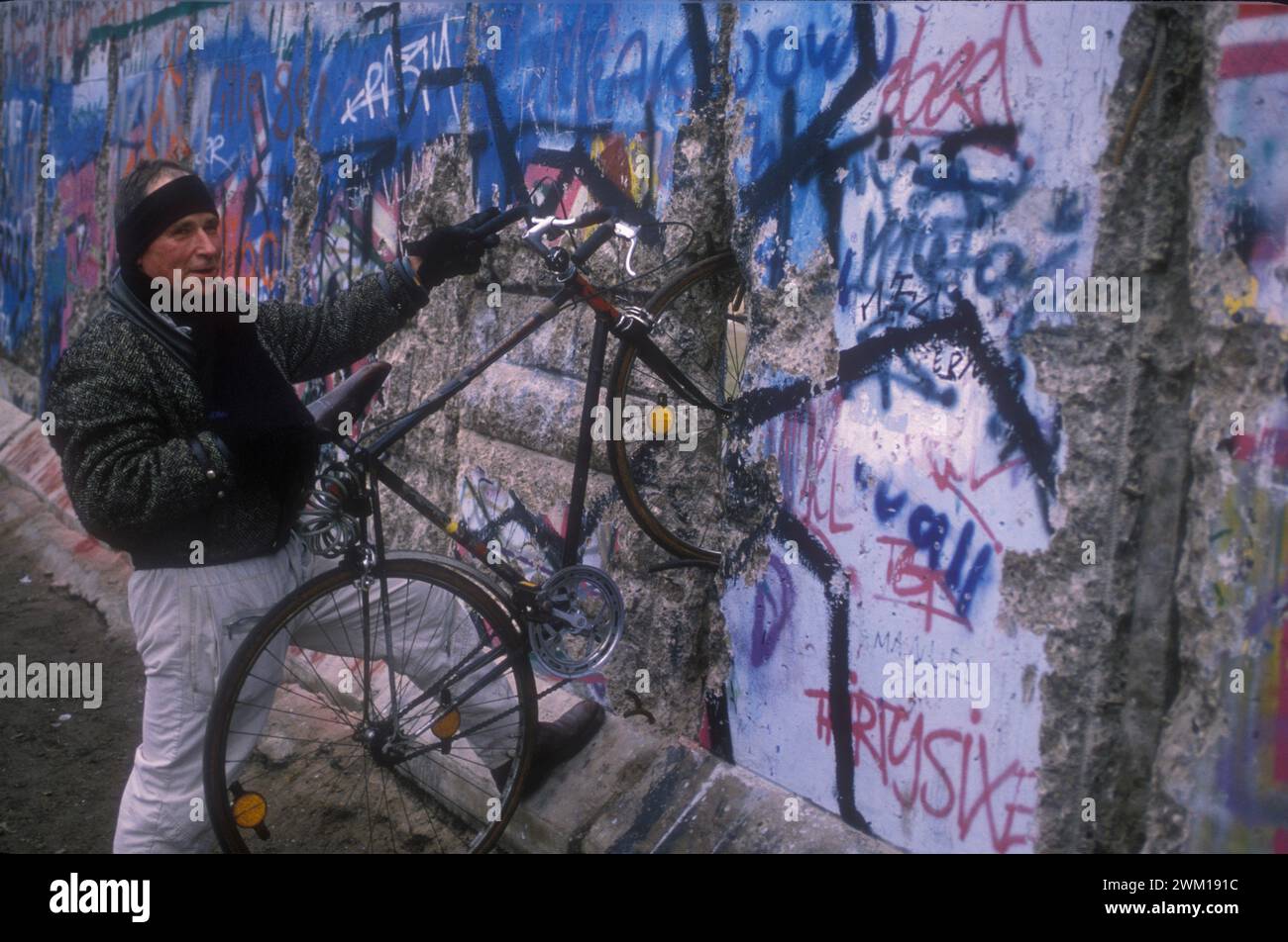 4065474 Fall der Berliner Mauer, West-Berlin, November 1989 (Foto); © Marcello Mencarini. Alle Rechte vorbehalten 2024. Stockfoto