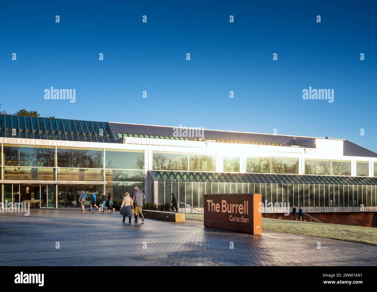 Das Burrell Collection Museum and Art Gallery, im Pollok Park in Glasgow, Schottland, Großbritannien Stockfoto