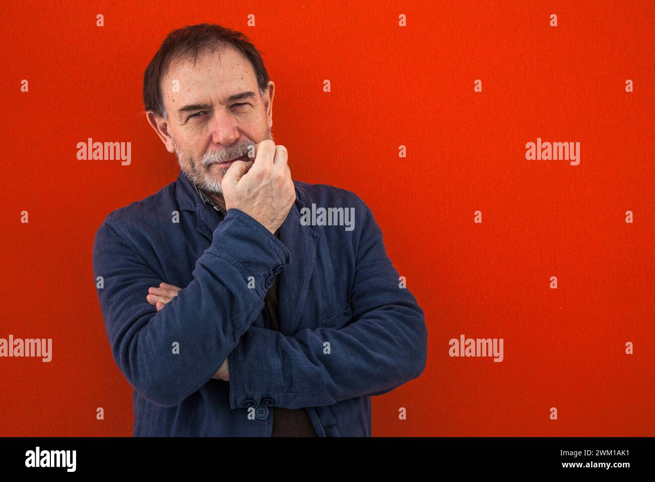 4066120 Montpellier, Mai 2016. Italienischer Grafiker und Illustrator Lorenzo Mattotti (Foto); (add.info.: Montpellier, Frankreich; Francia, Montpellier, maggio 2016. L'illustratore Lorenzo Mattotti Firma un suo libro); © Marcello Mencarini. Alle Rechte vorbehalten 2024. Stockfoto