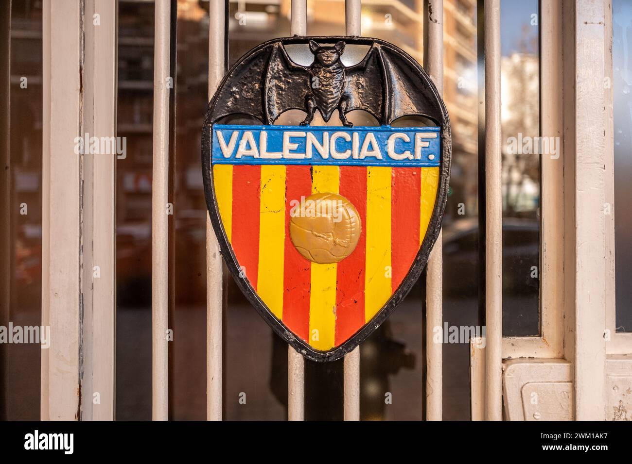 Valencia, 18. Februar 2024: Das Mestalla-Stadion, Heimstadion des Valencia CF Stockfoto