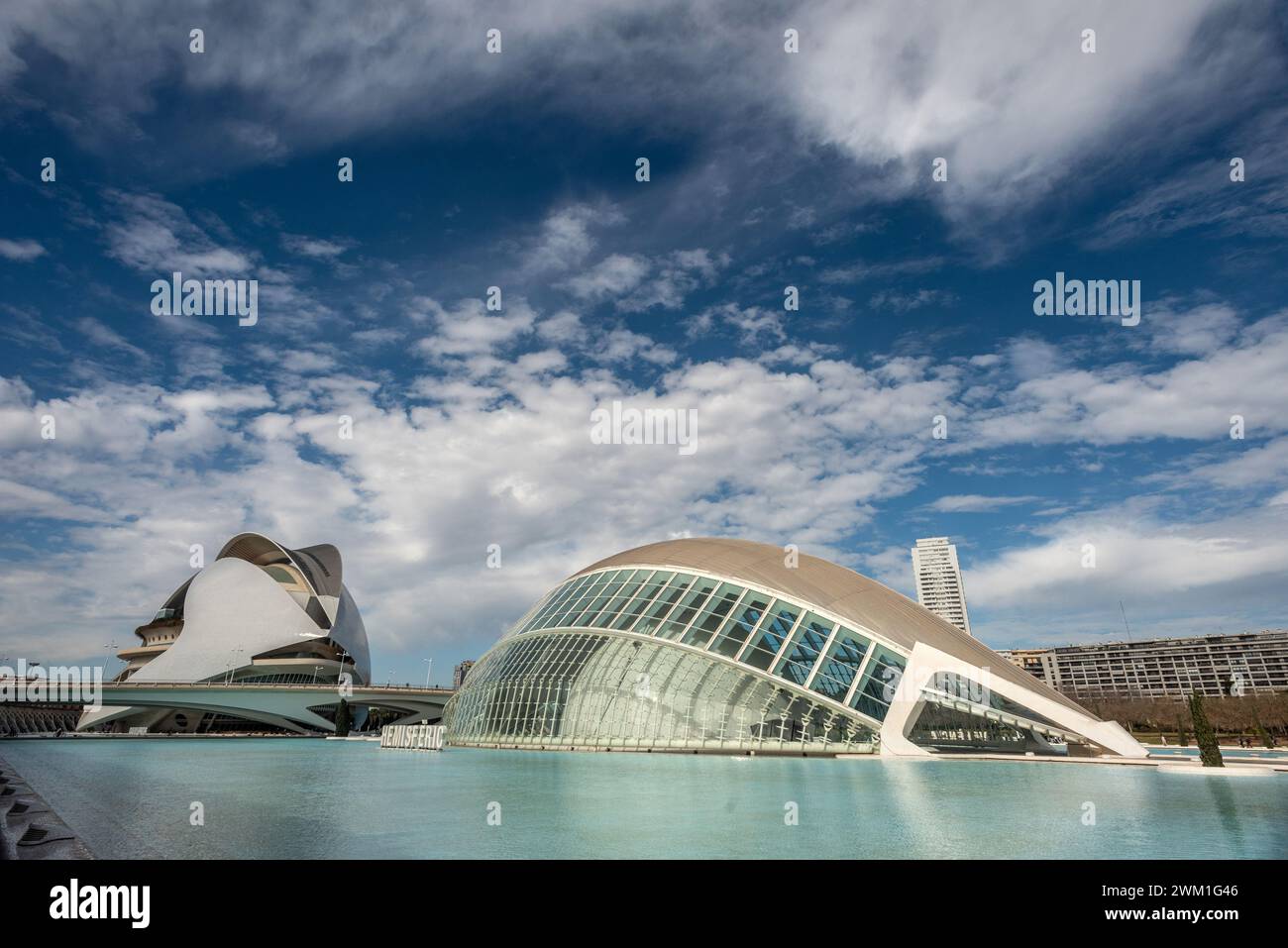 Valencia, 19. Februar 2024: Die Hemisferic Stockfoto