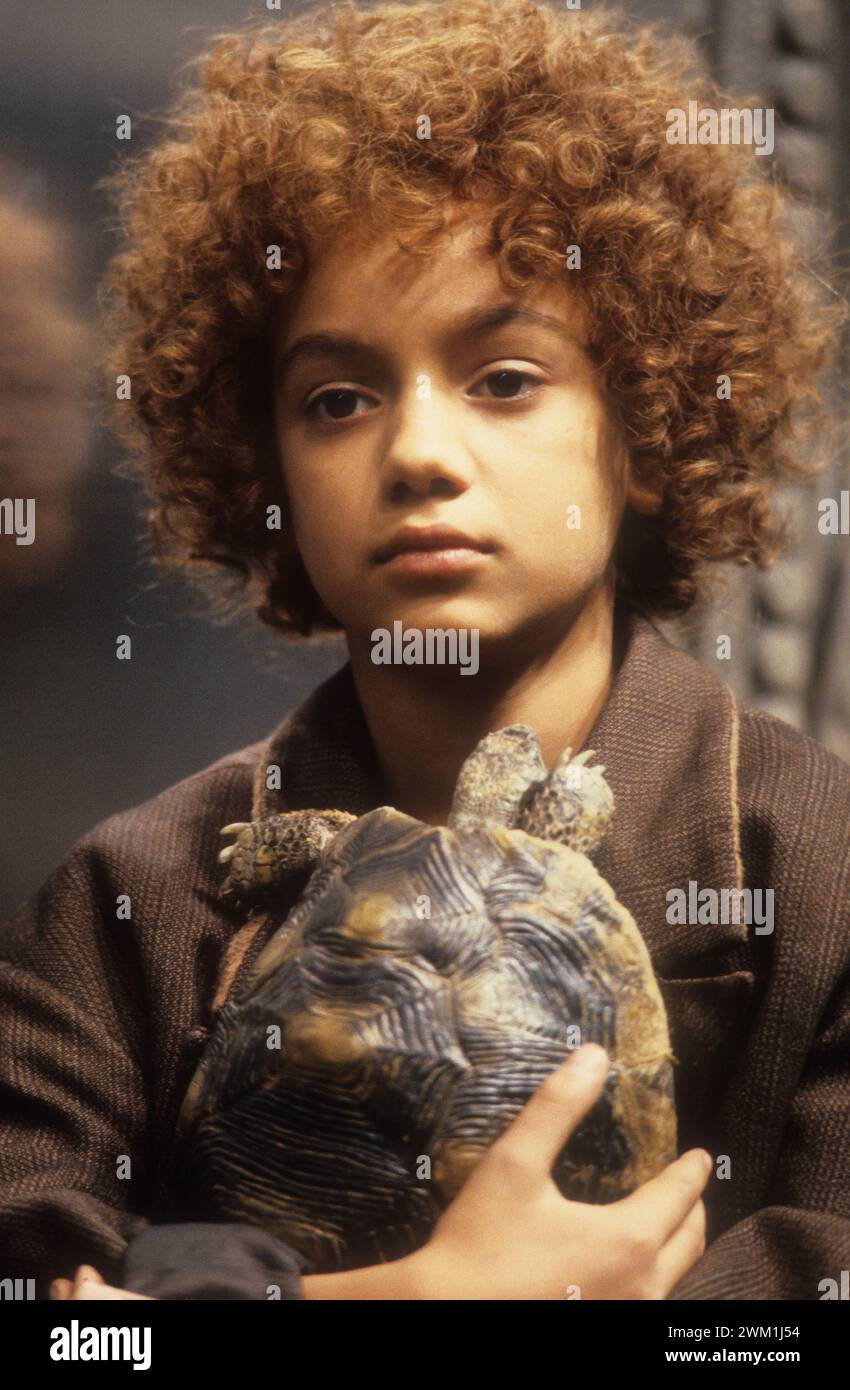 4069513 Rom, 1985. Deutsche Schauspielerin Radost Bokel am Set des Films "Momo" (Foto); (add.info.: Rom; Roma, Italien; Italia, Rom, 1985. L'attrice Radost Bokel sul Set del Film 'Momo'); © Marcello Mencarini. Alle Rechte vorbehalten 2024. Stockfoto