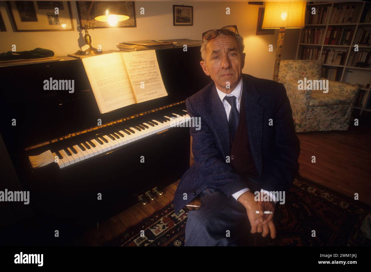 4069796 Rom, 1991. Italienischer Journalist Luigi Pintor (Foto); (add