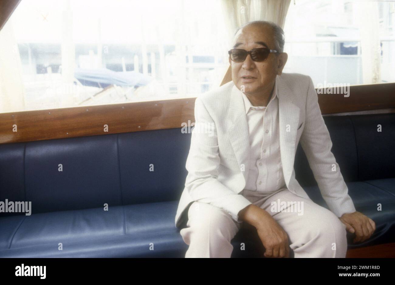 MME4710164 Porträt der japanischen Regisseurin Akira Kurosawa im Jahr 1980; (add.info.: Porträt der japanischen Regisseurin Akira Kurosawa im Jahr 1980); © Marcello Mencarini. Alle Rechte vorbehalten 2024. Stockfoto