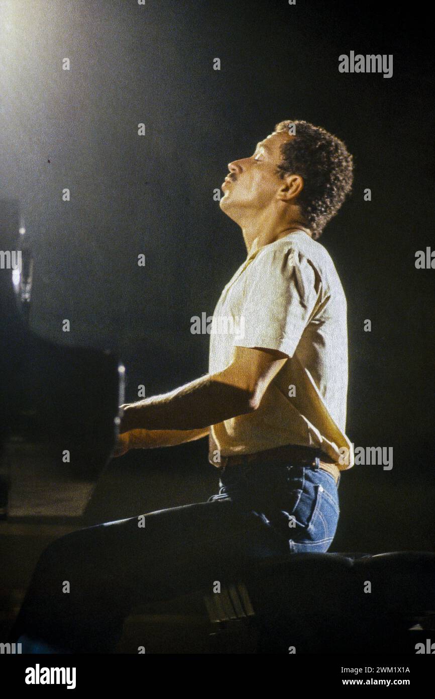 MME4737483 Rom 1983 amerikanischer Pianist Keith Jarrett/Roma 1983 Il pianista Keith Jarrett-; (add.info.: Rom 1983 amerikanischer Pianist Keith Jarrett/Roma 1983 Il pianista Keith Jarrett-); © Marcello Mencarini. Alle Rechte vorbehalten 2024. Stockfoto