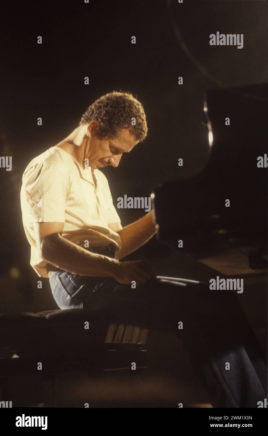MME4737541 Rom 1983 amerikanischer Pianist Keith Jarrett/Roma 1983 Il pianista Keith Jarrett-; (add.info.: Rom 1983 amerikanischer Pianist Keith Jarrett/Roma 1983 Il pianista Keith Jarrett-); © Marcello Mencarini. Alle Rechte vorbehalten 2024. Stockfoto