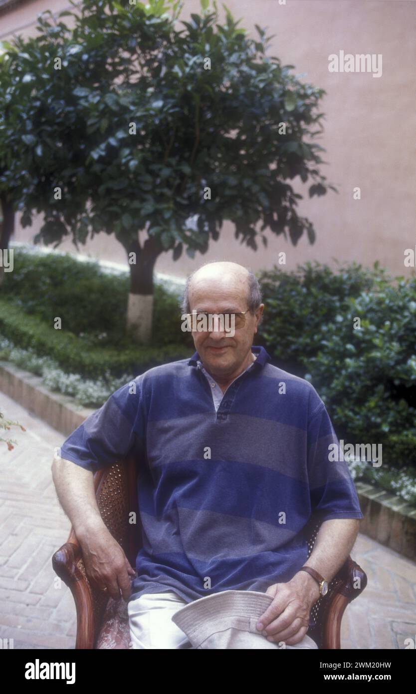 MME4755830 Venedig Lido, Venedig Filmfestival 1991. Der englische Regisseur Manoel de Oliveira, Gewinner des Großen Sonderpreises der Jury für den Film die Göttliche Komödie (A Divina Comedia)/Lido di Venezia, Mostra del Cinema di Venezia 1991. IL regista portoghese Manoel de Oliveira, vincitore del Leone d'Argento-gran premio della giuria per il Film La divina commedia (A Divina Comedia) -; (add.info.: Venedig Lido, Venedig Filmfestival 1991. Der englische Regisseur Manoel de Oliveira, Gewinner des Großen Sonderpreises der Jury für den Film die Göttliche Komödie (A Divina Comedia)/Lido di Venezia, Mostra Stockfoto