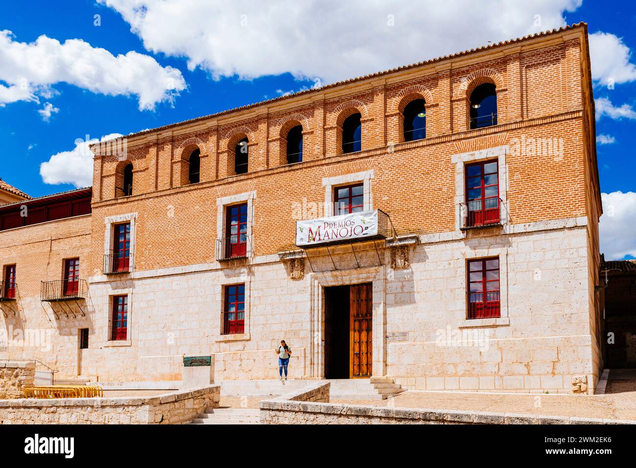 Casas del Tratado de Tordesillas - Häuser des Vertrags von Tordesillas. Tordesillas, Valladolid, Castilla y León, Spanien, Europa Stockfoto