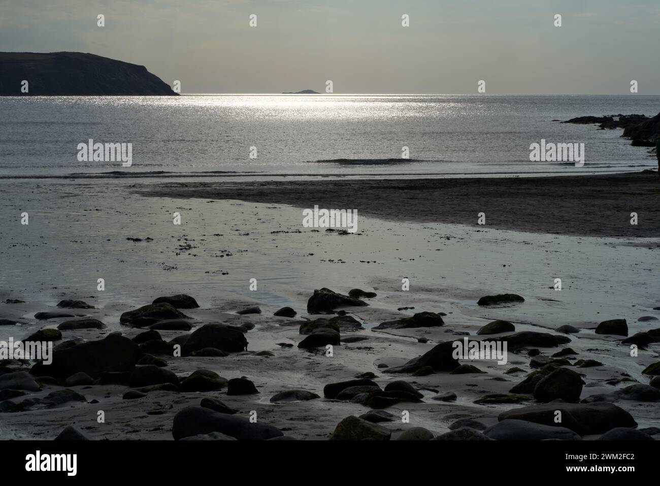Abereiddy Beach, Pembrokeshire, Wales, Großbritannien Stockfoto