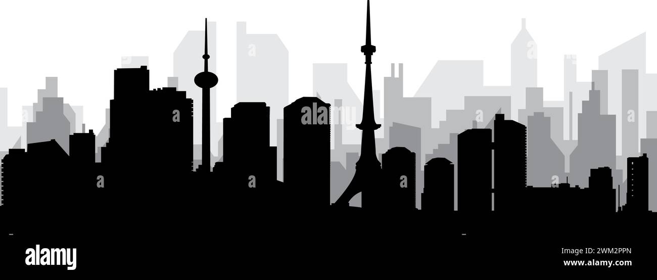 Skyline-Panorama der Stadt TOKIO, JAPAN Stock Vektor