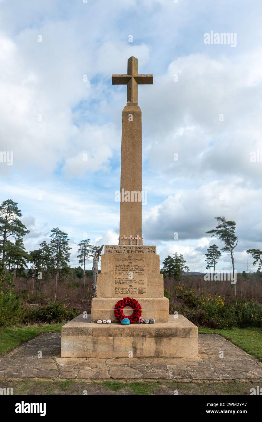 Blackheath Common war Memorial, Surrey, England, Großbritannien Stockfoto