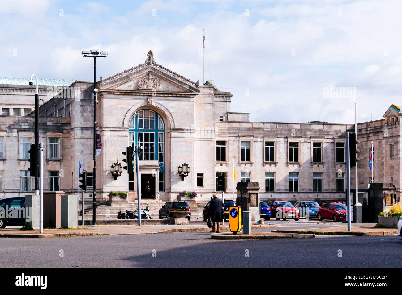 Der Südflügel des Bürgerzentrums mit überwiegend ratsämtern. Cicic Centre, Southampton, Hampshire, England, Vereinigtes Königreich, Großbritannien, Europa Stockfoto