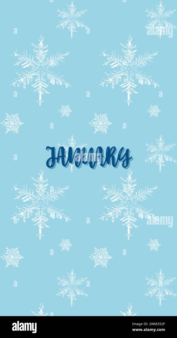 UNO sfondo per il telefono per ogni mese dell’anno Stockfoto