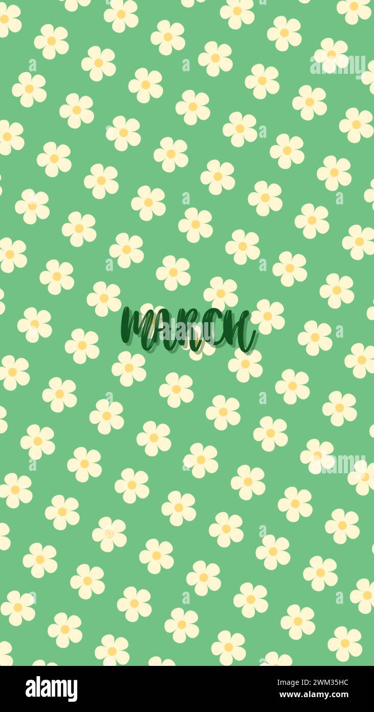 UNO sfondo per il telefono per ogni mese dell’anno Stockfoto