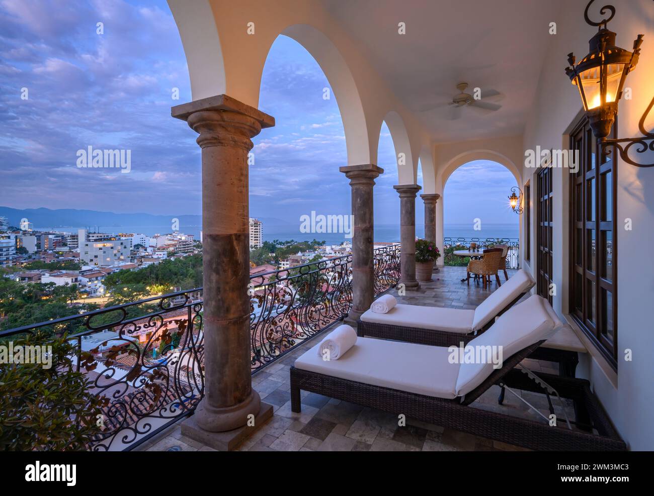 Casa Kimberly, ein luxuriöses Boutique-Hotel in Puerto Vallarta, Mexiko. Stockfoto