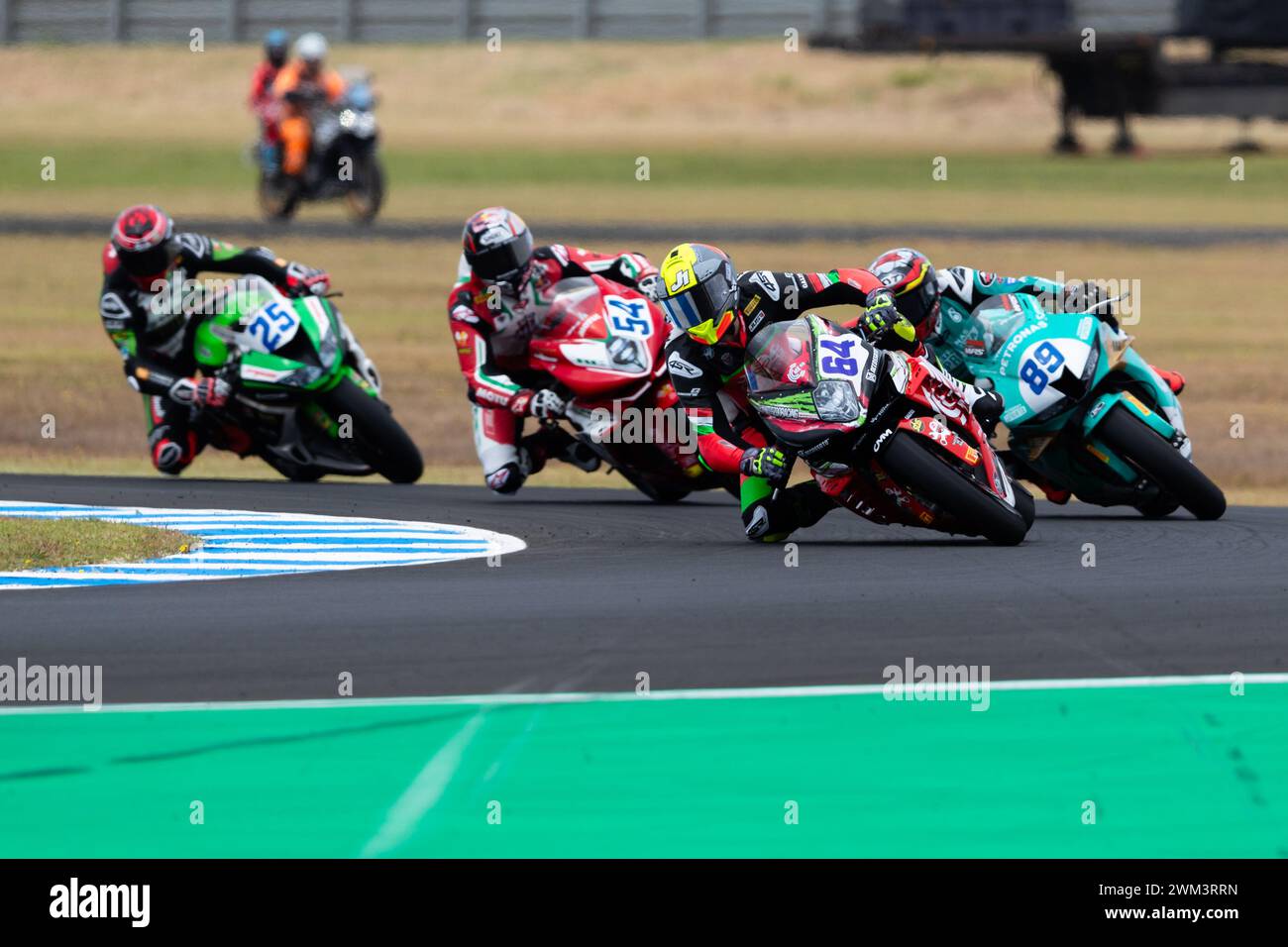Phillip Island, Australien, 24. Februar 2024. Federico Caricasulo von ITA auf dem Motozoo ME AIR Racing MV Agusta F3 800 RR während der australischen Motul FIM Superbike Weltmeisterschaft auf dem Phillip Island Grand Prix Circuit am 24. Februar 2024 in Phillip Island, Australien. Quelle: Dave Hewison/Speed Media/Alamy Live News Stockfoto