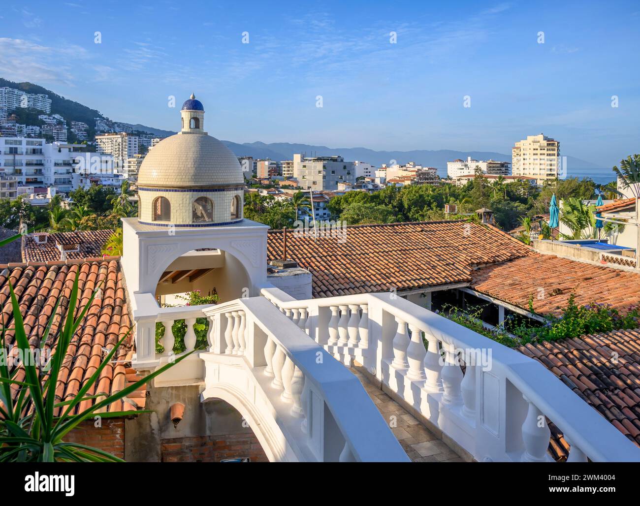 Casa Kimberly, ein luxuriöses Boutique-Hotel in Puerto Vallarta, Mexiko. Stockfoto