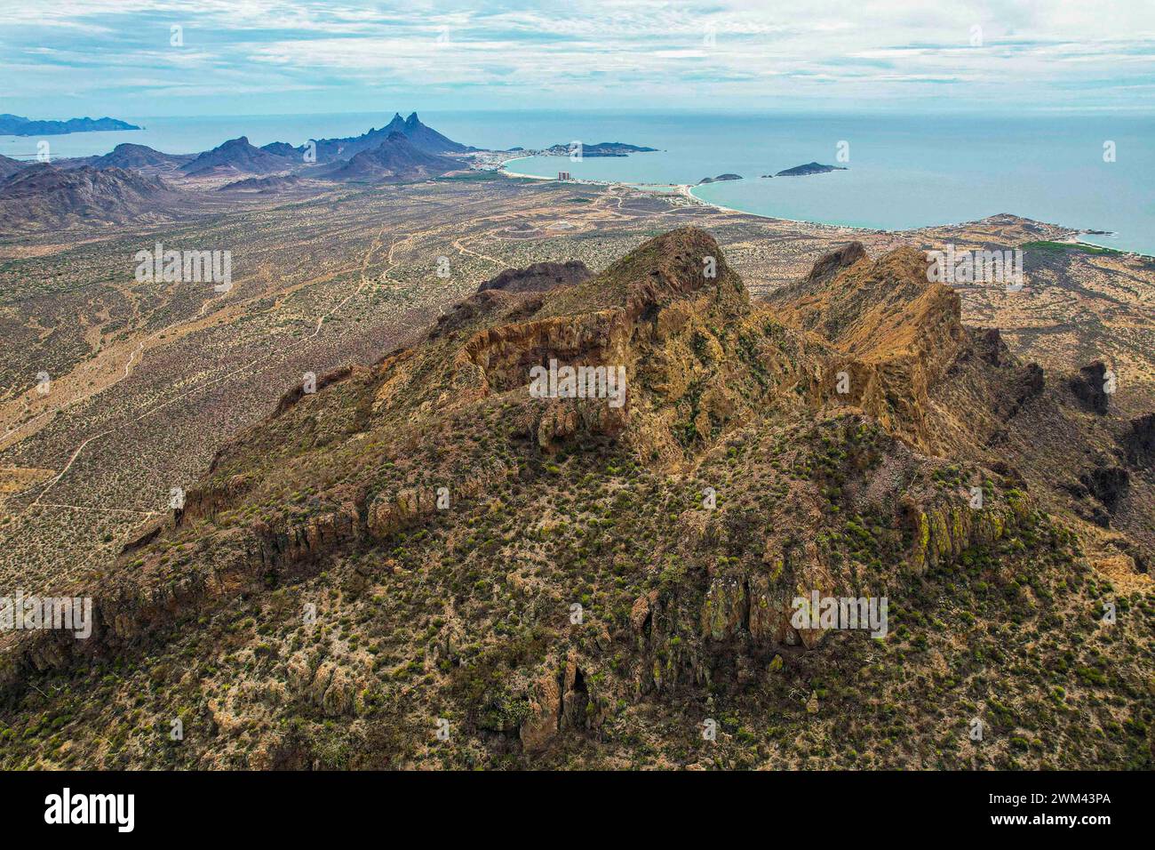 Bucht und Strand rund um San Carlos, Sonora Mexiko. Gemeinde Nuevo Guaymas Mexiko. Rocky (Foto: Luis Gutierrez/Norte Photo/) ​ Bahia y playa alrededor de San Carlos, Sonora Mexiko. Municipio Nuevo Guaymas Mexiko . (Foto: Luis Gutierrez/Norte Photo/) Stockfoto