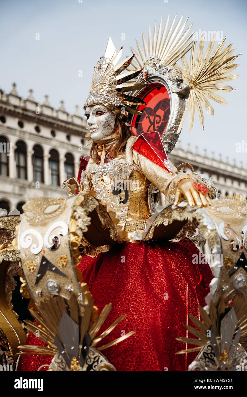 Karneval von Venedig, Februar 2024 Stockfoto