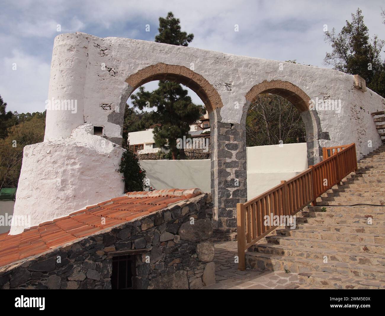 Alte Wassermühle (Vilaflor de Chasna, Teneriffa, Kanarische Inseln, Spanien) Stockfoto