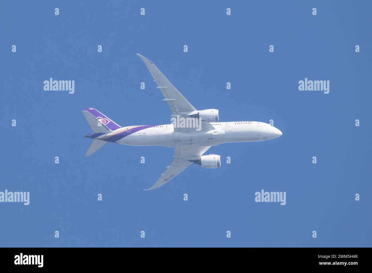 Chiangmai, Thailand - 11. November 2023: Boeing 787-8 HS-TQB of Thai Airway. Stockfoto