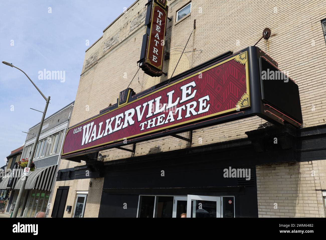 Das Walkerville Theatre ist in Windsor Ontario unterschrieben Stockfoto