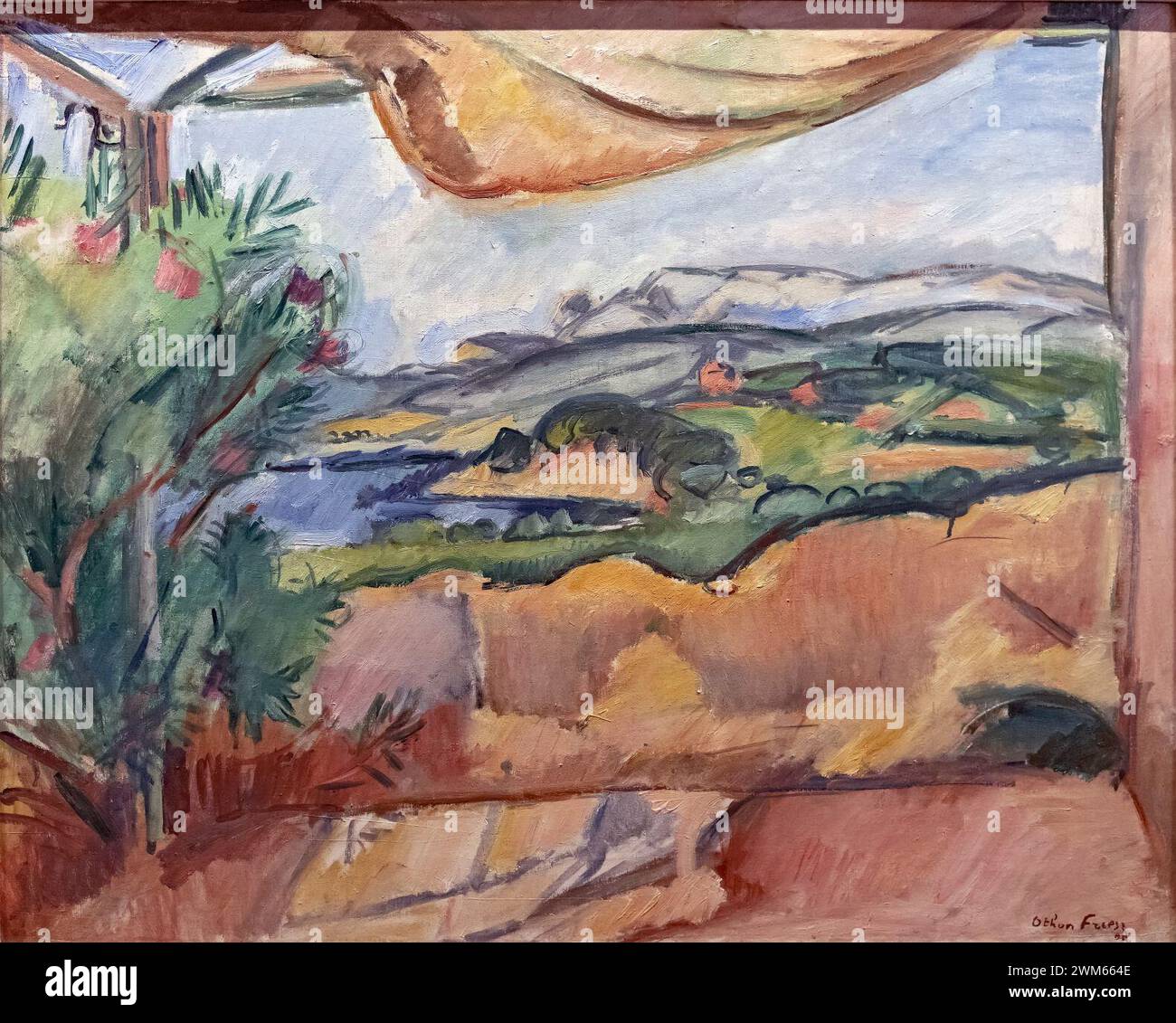 Bemberg Fondation Toulouse - Paysage sur la Terrasse 1909 - Emile Othon Friesz Inv.2051 65,4x81,3. Stockfoto