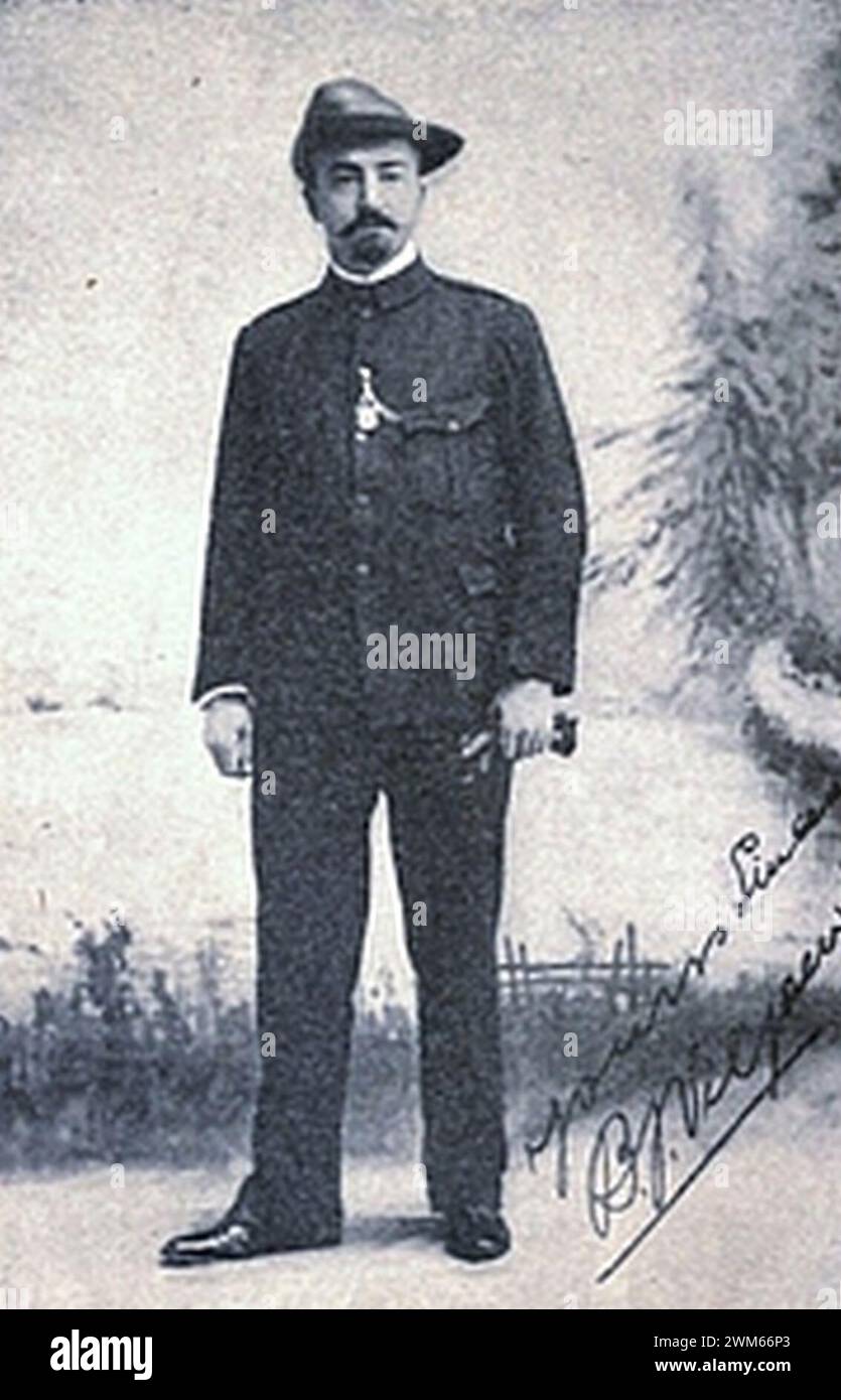 Ben Viljoen aus seinem Buch unter dem Vierkleur. Eine Romantik einer verlorenen Ursache (1904). Stockfoto