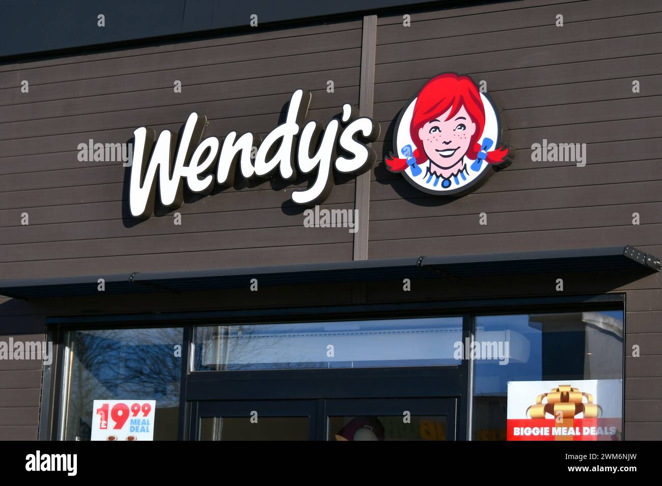 Wendys Logo Stockfoto