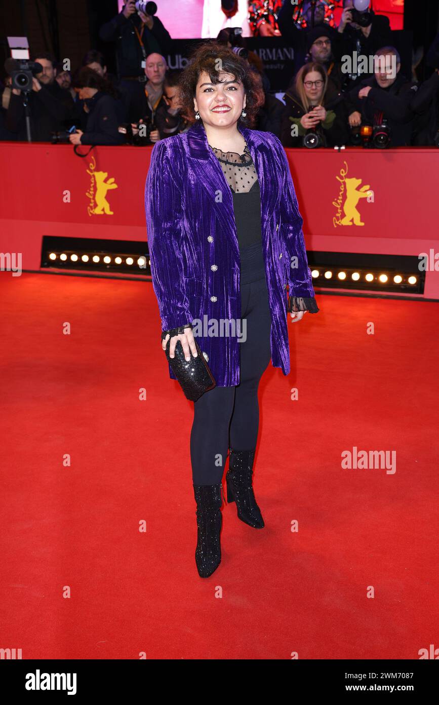 Sara Fazilat bei der Ankunft zur Abschluss Feier am Berlinale Palast der 74. Internationale Filmfestspiele Berlinale am 24.02.2024 in Berlin Stockfoto