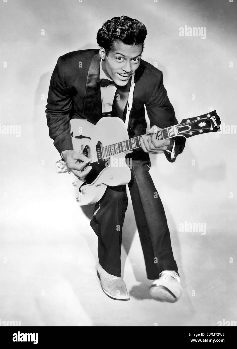 Chuck Berry. Porträt des Americn Rock N' Roll-Sängers Charles Edward Anderson Berry (1926–2017), Werbefoto, 1958 Stockfoto