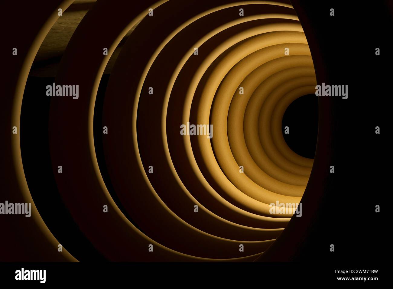 3D-Kupferspule Stockfoto