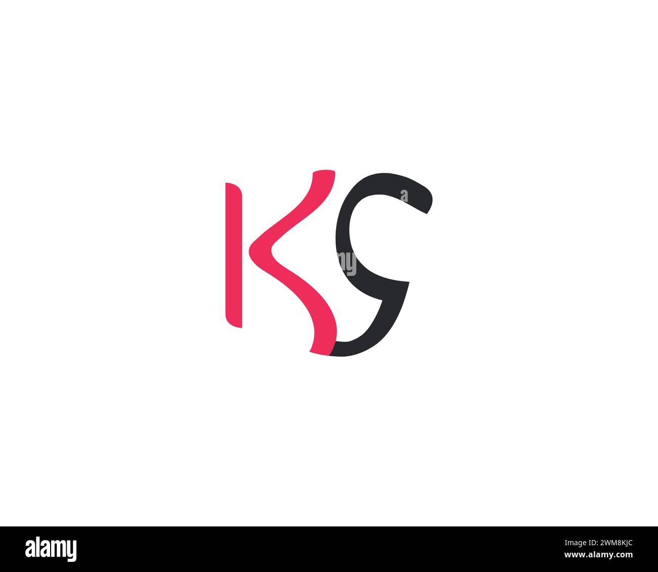 Kreative KS Letter Logo Vorlage Vektor Design Stock Vektor