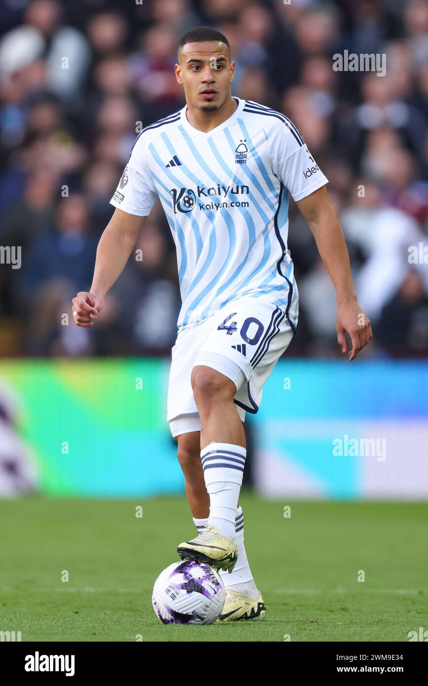 Birmingham, Großbritannien. Februar 2024. Murillo aus Nottingham Forest während des Premier League-Spiels im Villa Park, Birmingham. Der Bildnachweis sollte lauten: Gary Oakley/Sportimage Credit: Sportimage Ltd/Alamy Live News Stockfoto