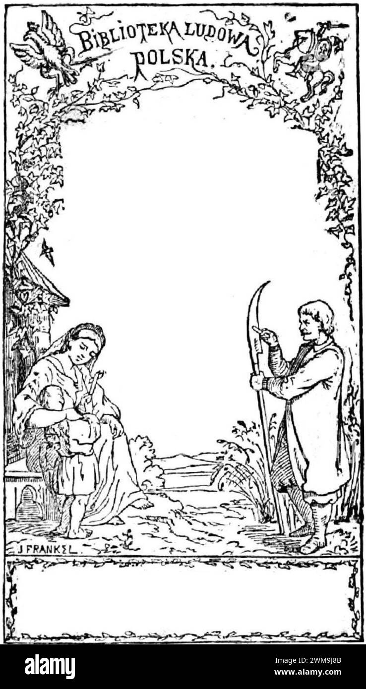 Biblioteka Ludowa Polska okładka serii. Stockfoto