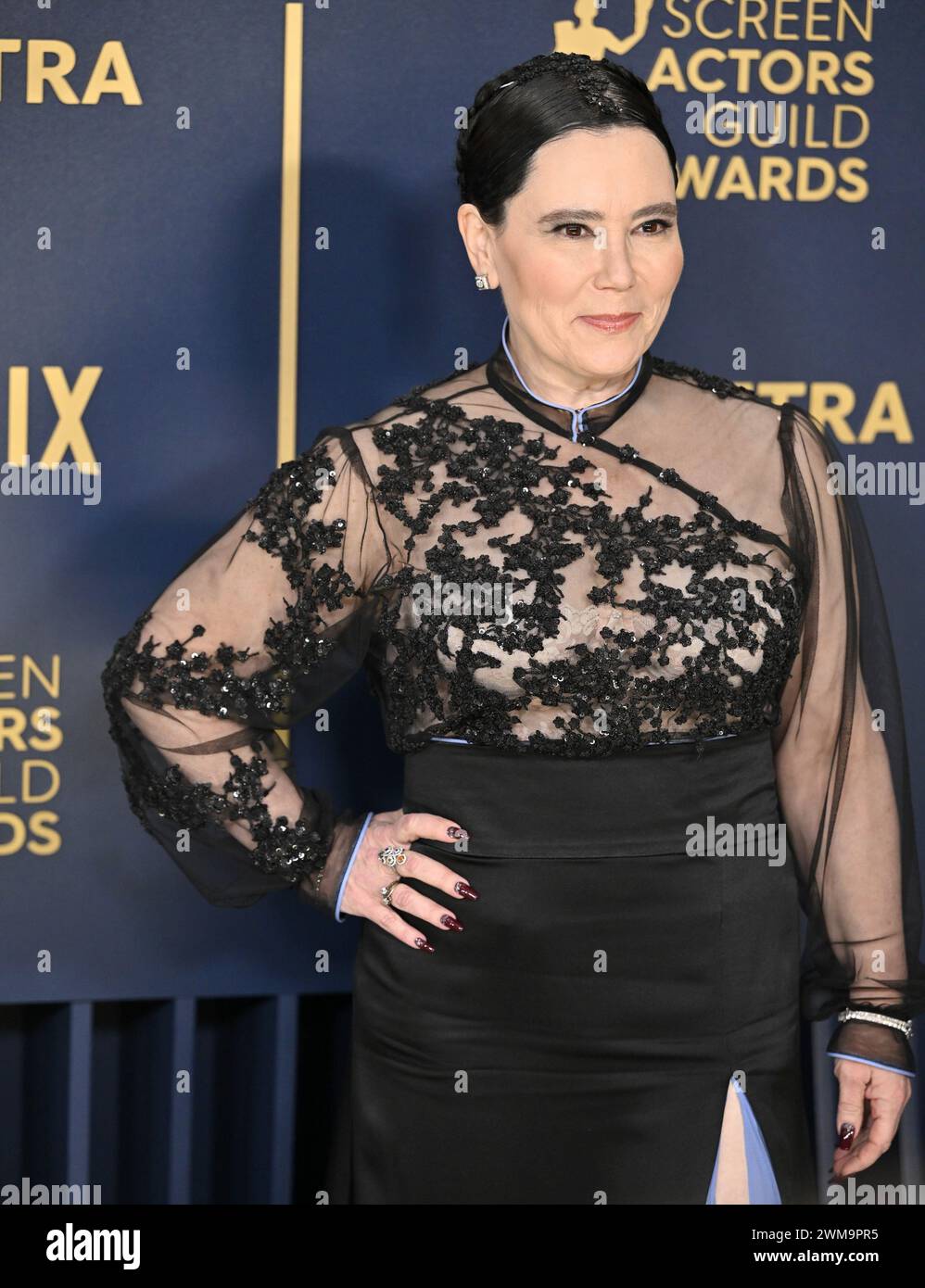 Los Angeles, USA. Februar 2024. Alex Borstein nimmt am Samstag, den 24. Februar 2023, an den 30. Jährlichen sag Awards im Shrine Auditorium and Expo Hall in Los Angeles, Kalifornien, Teil. Foto: Chris Chew/UPI Credit: UPI/Alamy Live News Stockfoto