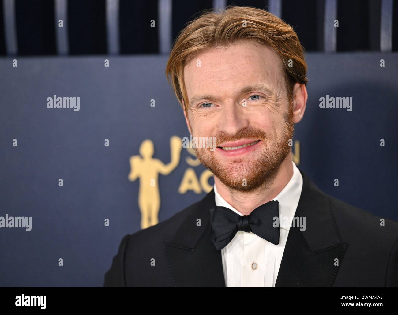 Los Angeles, USA. Februar 2024. Los Angeles, Usa. Februar 2024. Finneas nimmt an den 30. Jährlichen sag Awards im Shrine Auditorium and Expo Hall in Los Angeles, Kalifornien, am Samstag, den 24. Februar 2023 Teil. Foto: Chris Chew/UPI Credit: UPI/Alamy Live News Credit: UPI/Alamy Live News Stockfoto